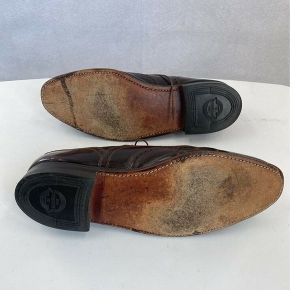 Florsheim Mens Oxford Dress Shoes Brown Almond Toe main image 7